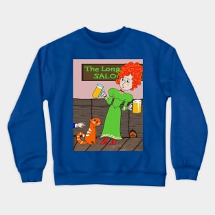 A Grab fro Miss Kitty's Cat Crewneck Sweatshirt